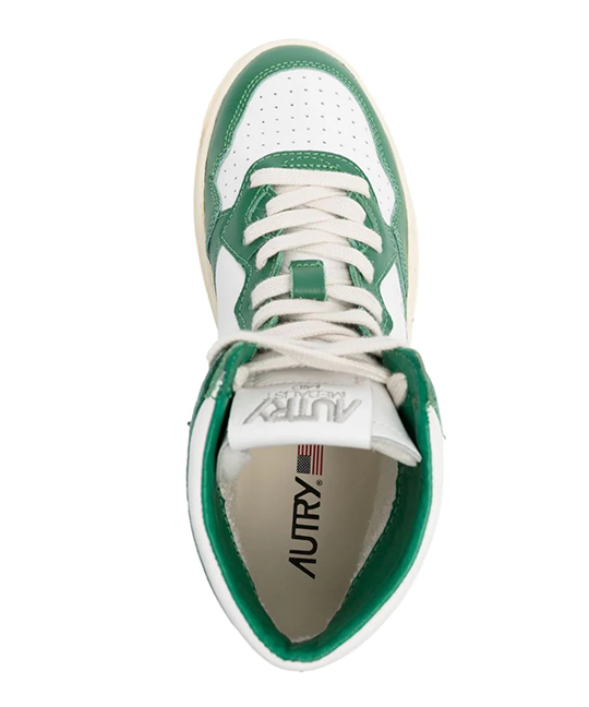 medalist Mid Sneaker in two-tone Green