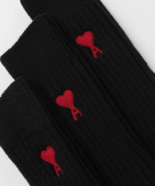 Ami de Coeur Socks Set of 3 Black