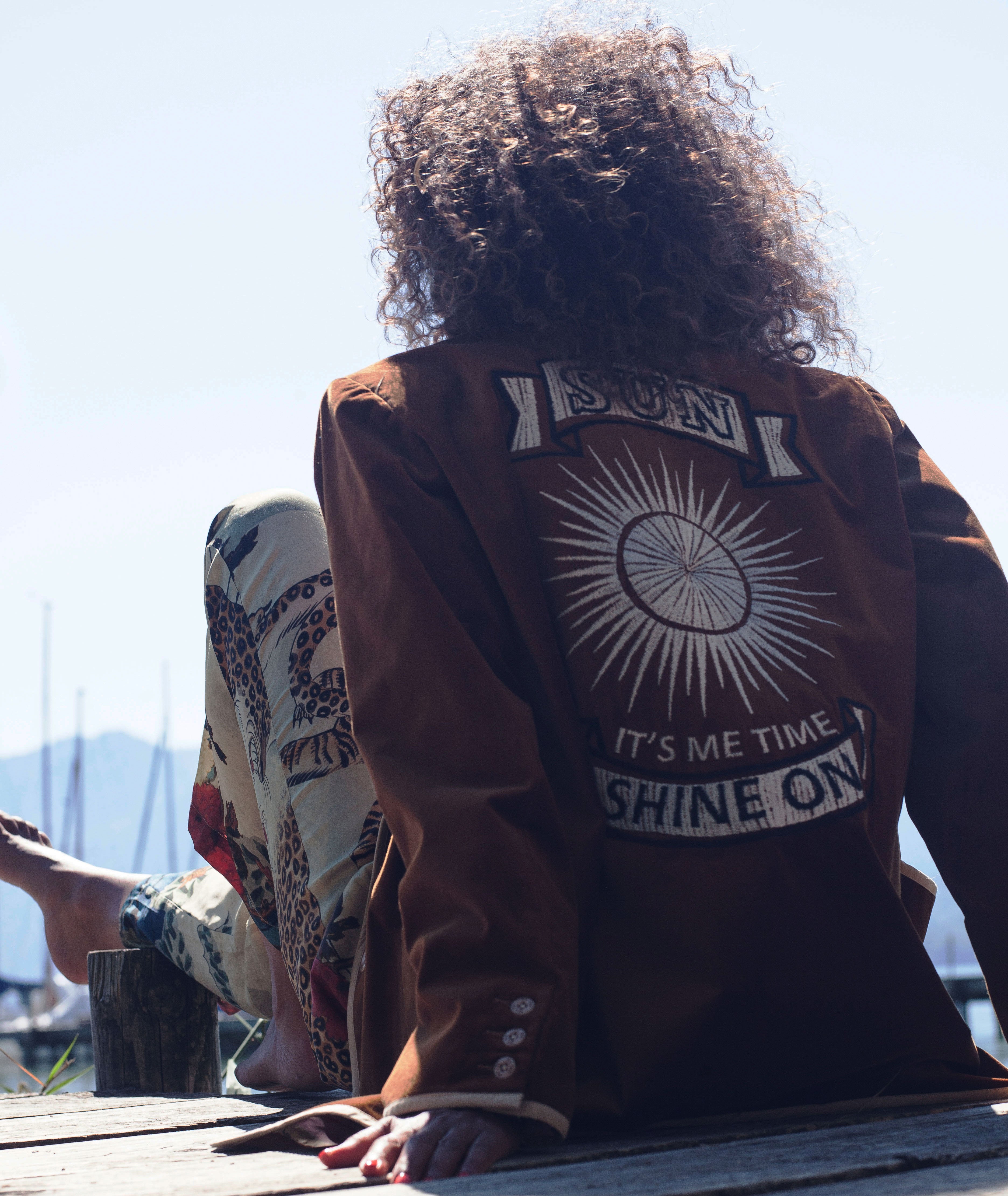 Simone Velour Brown Blazer