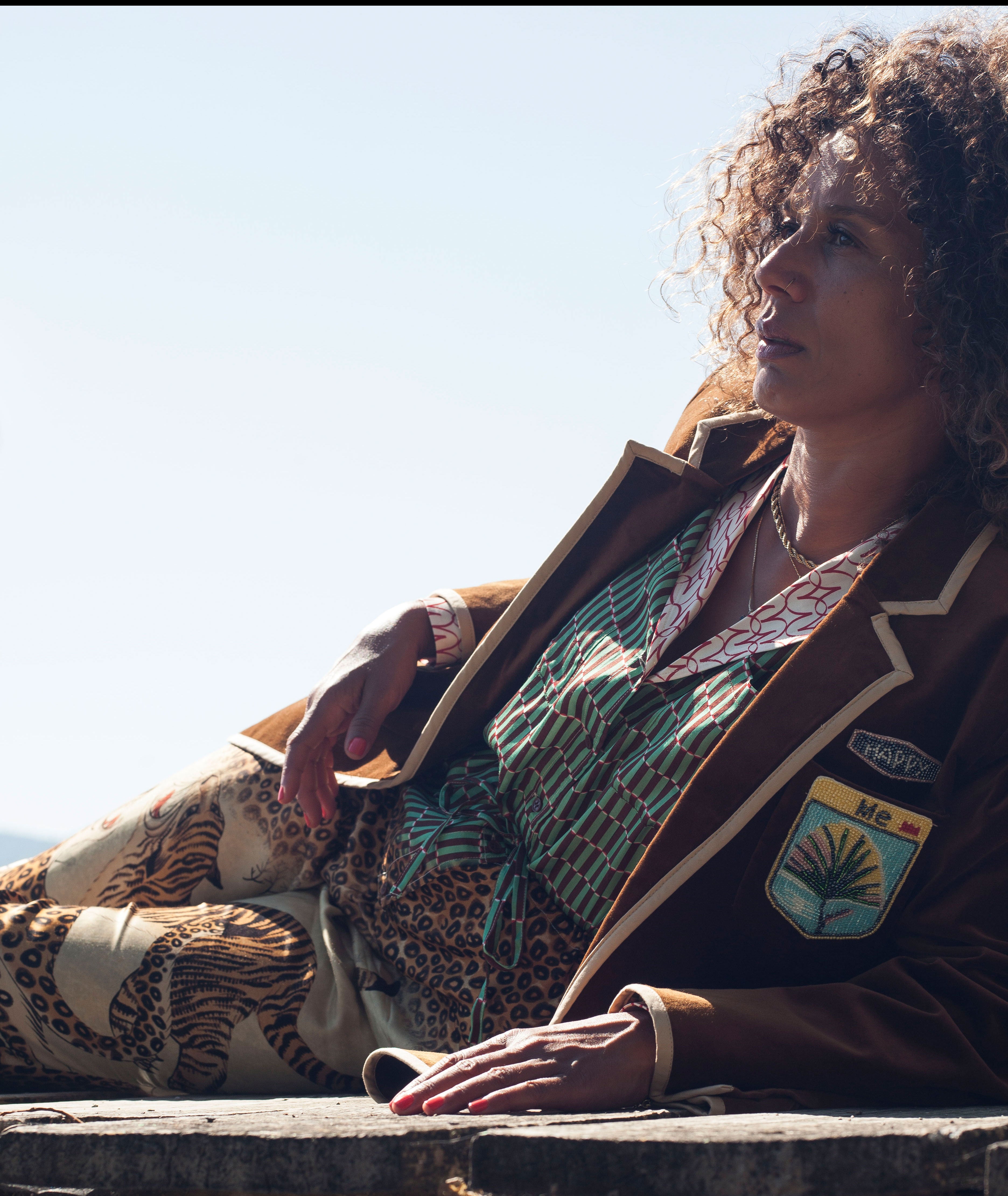 Simone Velour Brown Blazer