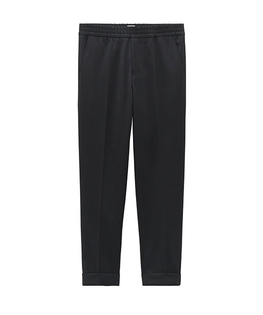 TERRY CROPPED TROUSERS black