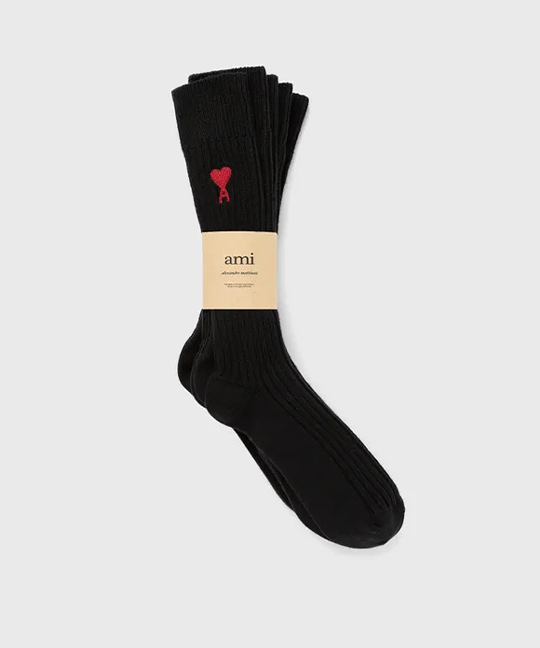 Ami de Coeur Socks Set of 3 Black